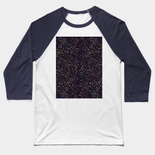 Cute "Wildflowers" pattern Baseball T-Shirt